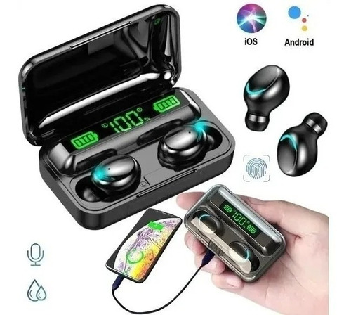 Imagen 2 de 8 de Auriculares Inalámbricos Bluetooth Solarmax F9-5 Negro