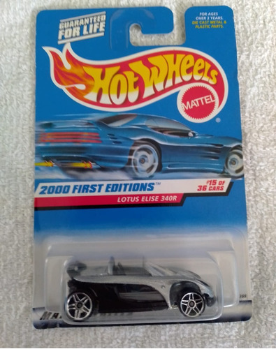 Lotus Elise 340r, Prototipo, First Editions, Hot Wheels 2000