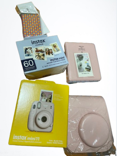 Fujifilm Instax Mini 11 Cámara+60 Fotos En Blanco+ Protector