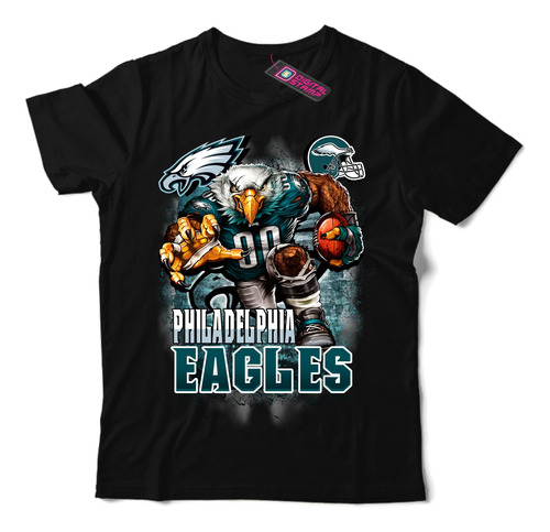 Remera Philadelphia Eagles Equipo Nfl 21 Dtg Premium