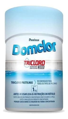 Cloro Piscina Pastilha Tricloro 5un Unidades 200gr - Domclor