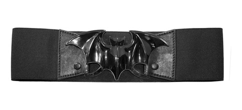 Cinturón Para Mujer Elástico Murciélago Negro Kqg