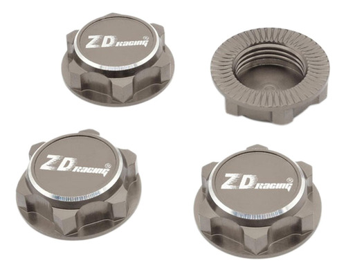 Universal 4 Piezas De Metal 17mm Juego De Gris Titanio