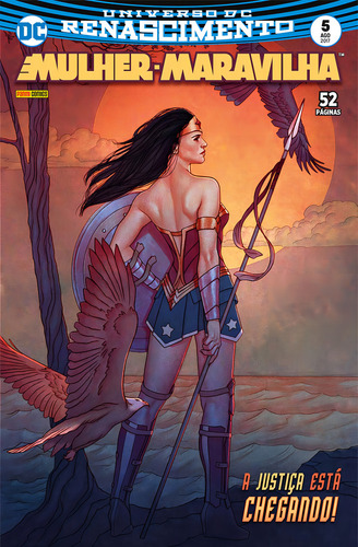 Mulher-maravilha: A Justiça Está Chegando!, De Greg Rucka. Série Mulher-maravilha - 1ª Série, Vol. 5. Editora Panini, Capa Mole, Edição 1 Em Português, 2017