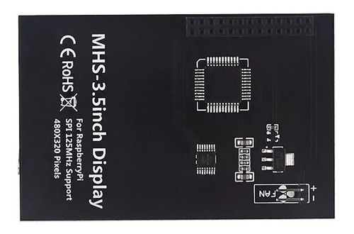 Pantalla Tactil 3.5 Raspberry Pi 4 Case Doble Ventilador Kit
