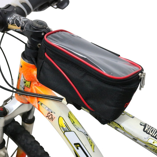 Imagen 2 de 8 de Funda Portacelular Impermeable Táctil Para Bicicleta Dinamic