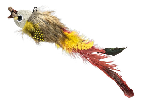 Juguete Gato Mimo Pescado Plumas Silvervine Pp229