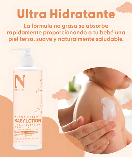 Dr. Natural Crema Corporal Bebé. Hipoalergénica 473 Ml