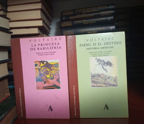 Lote 2 Libros Princesa De Babilonia Zadig O Destino Voltaire