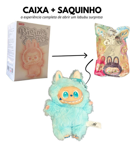 Labubu Chaveiro Pelúcia Na Caixa Colecionável Similar Pop Mr