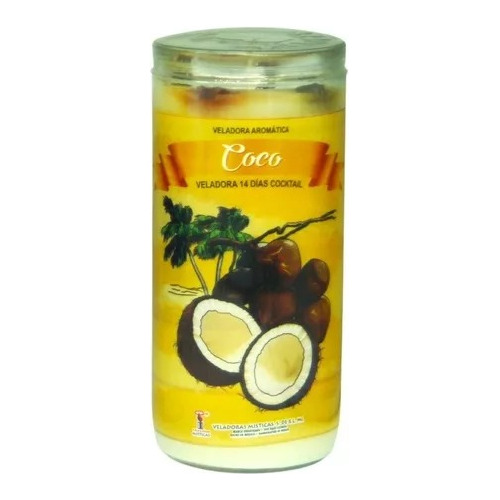 Veladora Coco Ritualizada Preparada 14 Dias Aromatica