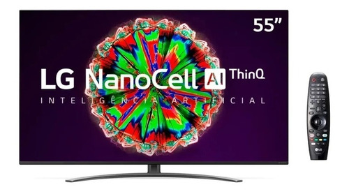 Imagem 1 de 6 de Smart Tv LG Nanocell 4k Hdr 55 Pol. 55nano81sna P/ Retirada 
