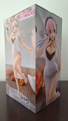Super Sonico Trio-try-it White China Dress Figure Original