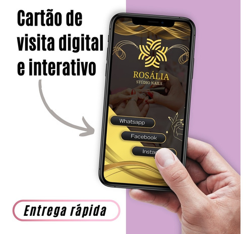 Cartão De Visita Digital Interativo Whasapp Instagram Midias