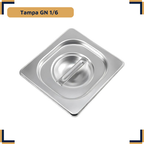 Cuba Gn 1/6 100mm Com Tampa Para Buffet Sorveteria Aço Inox