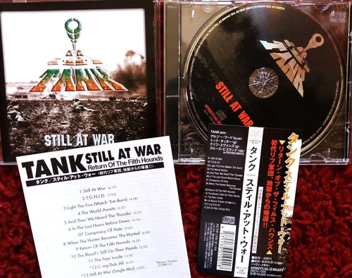 Tank * Still At War + 2 Bonus Tracks * Cd Like New Japonés