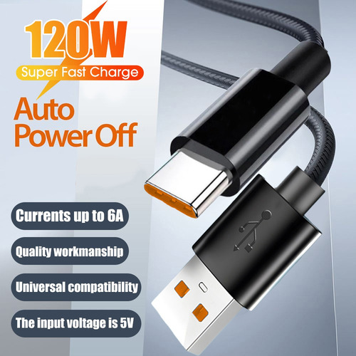 Cable De Datos De Carga Rápida Usb A Micro Usb Tipo C De 120