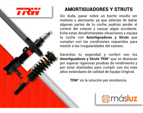 1- Amortiguador Gas Delantero Izquierdo Tiida 2007/2018 Trw