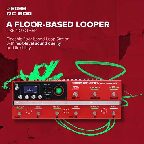 Boss Rc-600 Loop Station Pedalera De Procesamiento Rojo | Cuotas