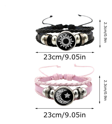 Pulsera Trenzada Con Cuentas Pulsera De Para Parejas Pulsera