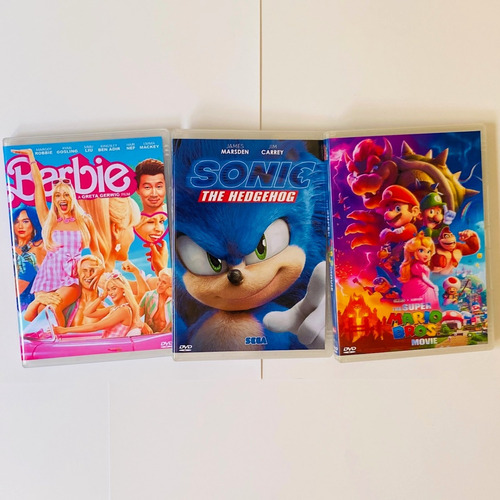 Dvd Barbie 2023 Sonic 2020 Super Mario Bros 2023 Dub E Leg