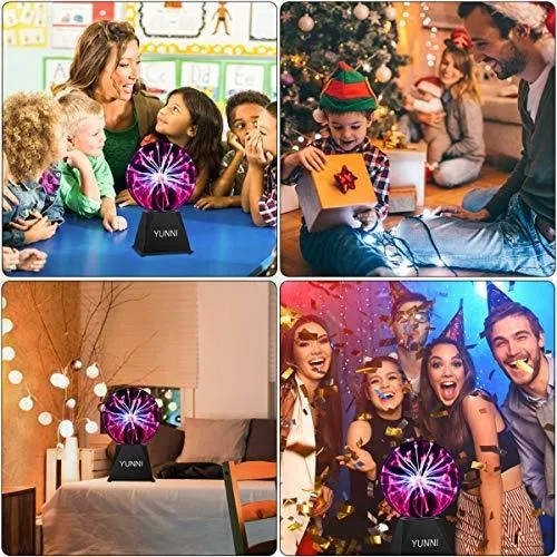 Yunni Plasma Ball Plasma Globe L mpara Usb Con Touch Sou