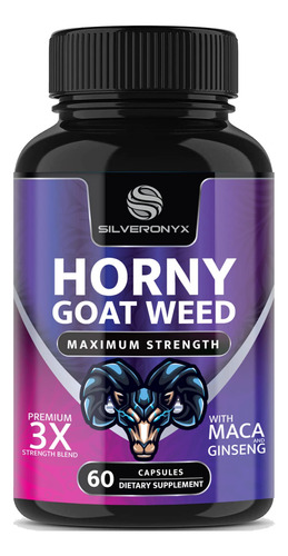 Horny Goat Weed Mxima Fuerza De 1560 Mg Para Hombres Y Mujer