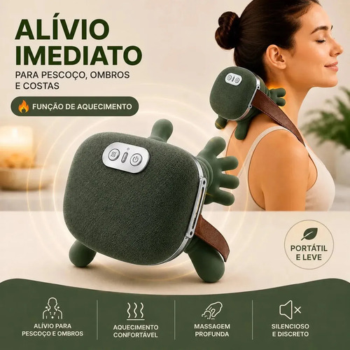 Masageador Maozinha Elétrico Com Aquecimento Portátil Recarregável USB-C Profunda Tedy cc