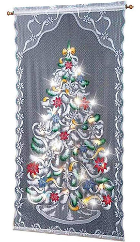 Trenton Gifts Panel Cortina Para Arbol Navidad Iluminado Mul