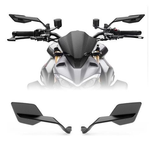 Alerón De Espejos Para Universal Tipo Rizoma Stealth Max New