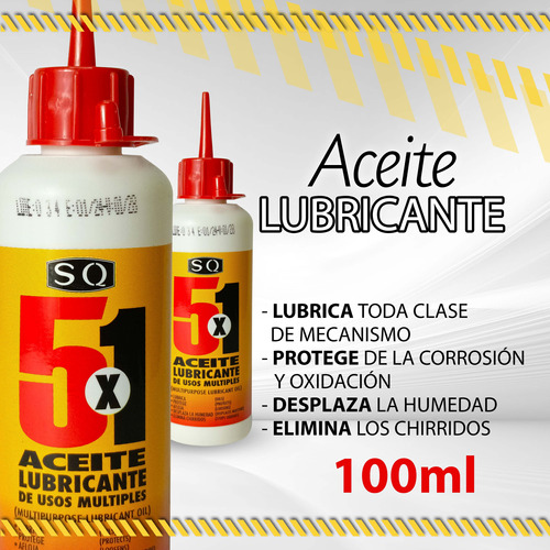 Aceite Lubricante Sq 5x1 Gotero 115cm 100g / 03072