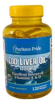 Comprar Cod Liver Oil 1000mg 120 Softgels Puritan's Pride