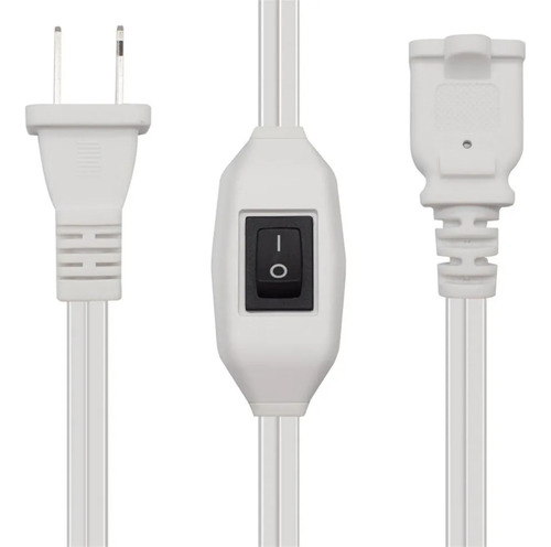 Cable De Extensión De 12,6 Con Interruptor, Enchufe De Ca