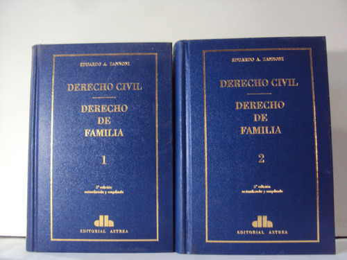Derecho Civil Derecho De Familia 2 Tomos Zannoni