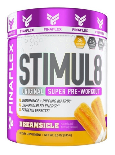 Pre Entrenamiento Stimul8 Finaflex - 35 Servicios Sabor Dreamsicle