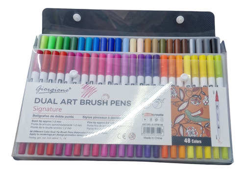 Marcadores Dual Art Brush Pens X 48 Colores Giorgione