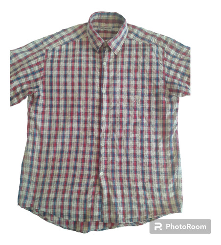 Camisa Cultura Algodón Arrugada Talle M/l Hombre 