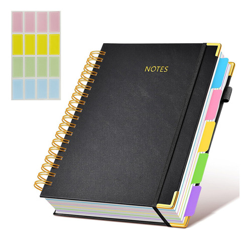 Libreta Universitaria Cuaderno Profesional 5 Color 300 Hoja Color Negro