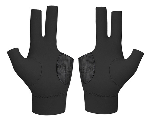 Guantes De Billar De, 2 Uds., Negro Derecha E Izquierda