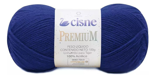 Fio Cisne Premium 100g 280mts Tex 357 100% Acrílico Crochê Cor 06040- Azul Escuro