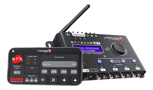 STETSOM STX2448 デジタルオーディオプロセッサー 本体 値下げ可 Processador Equalizador Stetsom Stx2448 Bluetooth Automotivo Cor