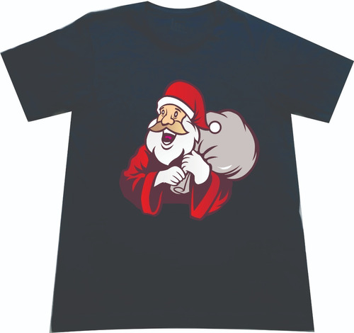 Camisetas Navideñas Santa Claus Papa Noel Costal Navidad Sm1