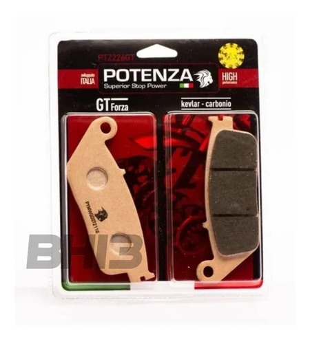 Pastilha Freio Potenza Kevlar-carbono Kit 2 Pares Ptz226gt