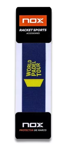 Protector Padel Nox Azul Marino logo Rojo