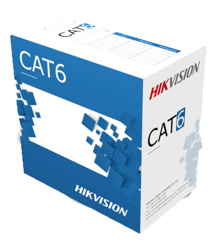 Rollo Cable Utp Cat. 6 Hikvision X Caja Ds-1ln6-ue-w 305m