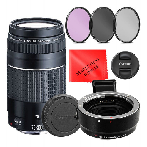 Canon Ef 2.953-11.811 In F 4-5.6 Iii Lente Con Adaptador De