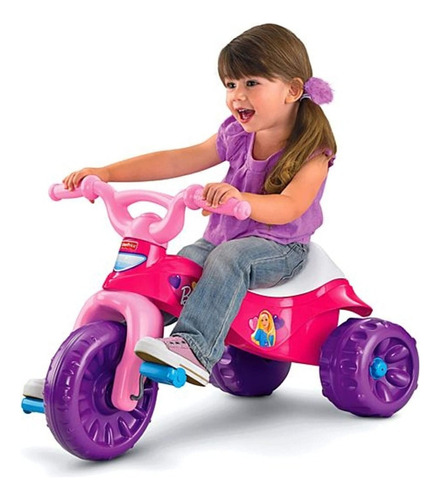 Super Triciclo Resistente De Fisher-price Barbie Rosa Color Rojo