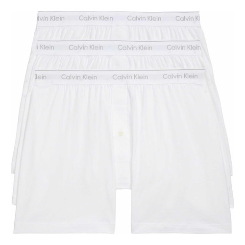 Boxer Knit Calvin Klein Classic Fit Blanco 100% Original