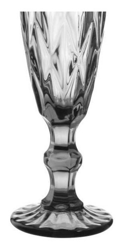 6 Copas Cristal Vino Flauta Libia Grande 170ml Color Color Humo