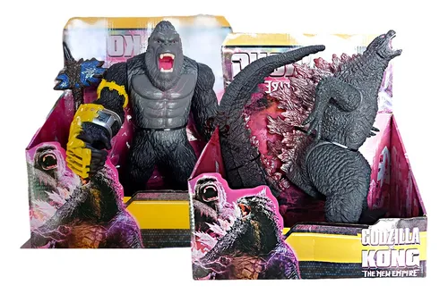 Set Muñecos Figuras Godzilla Y King Kong 28cm Juguete 2024